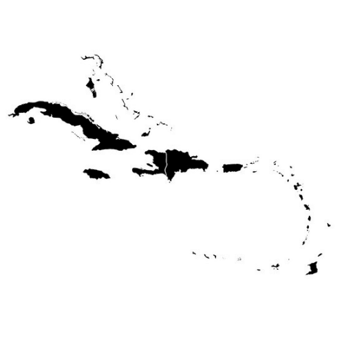 Landkarte Karibik, Rum aus der Karibik