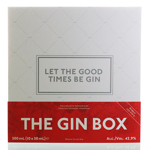 Gin Tasting Box Rotes Band 10 x 0,05l – Tortuga Shop