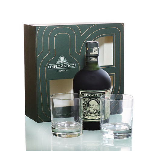 Diplomatico Reserva Exclusiva 12 YO Rum Geschenk-Set 40% vol. 0,70l